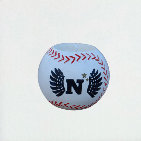 Custom 3D-printed baseball vessel designed in-house.